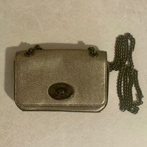 Coach Gold/Bronze Metallic Leather Crossbody